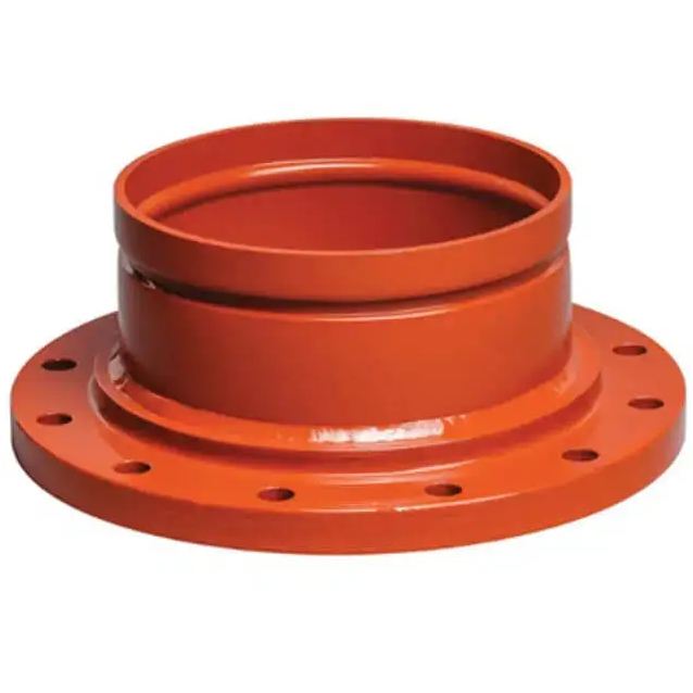 Tontr 6" Ductile Iron Grooved Adapter Flange for Fire Protection