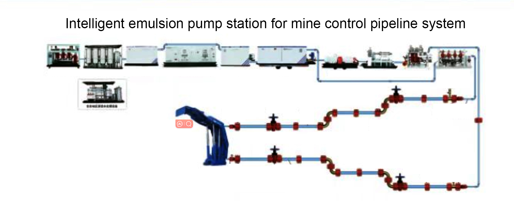 Remote liquid supply system diagram