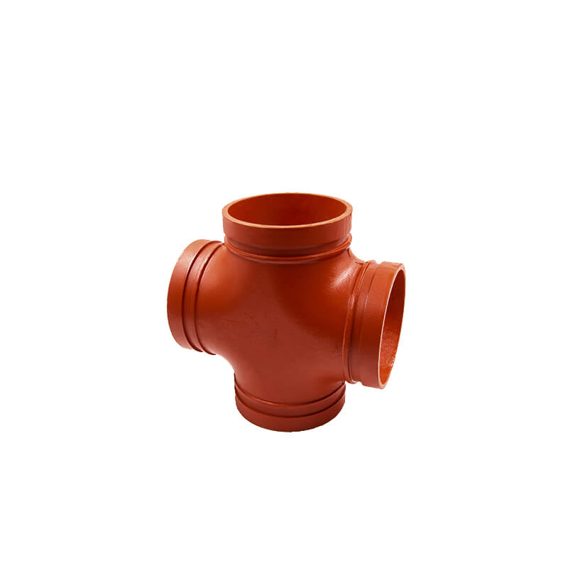 Wholesale Cast Iron FM/UL Pipe Fitting Forging Grooved Connector Equal Cross