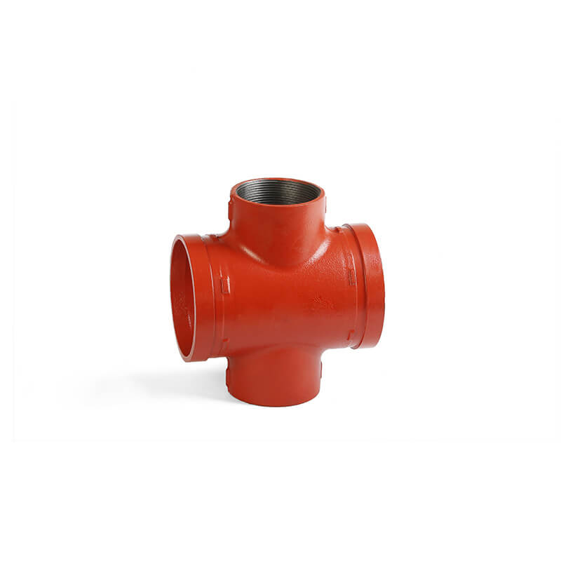 Tontr 2" FM/UL Pipe Fitting casting Grooved Equal Cross