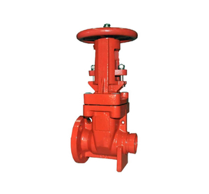 Cast Iron Grooved Flange End Resilient OS&Y Gate Valve for Fire-Fighting