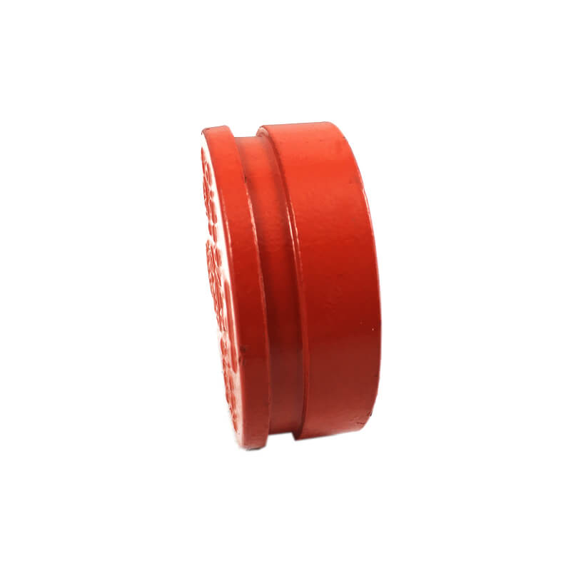 10" 300 PSI Plastic coating Grooved End Cap for fire fighting