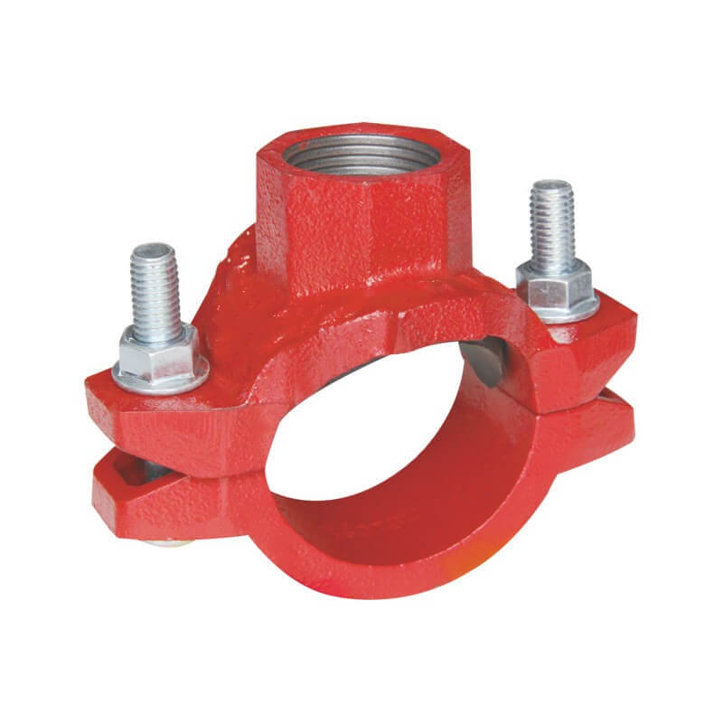 Grooved Pipe Fittings Female Mechanical Threaded Fire Hydrant Tee