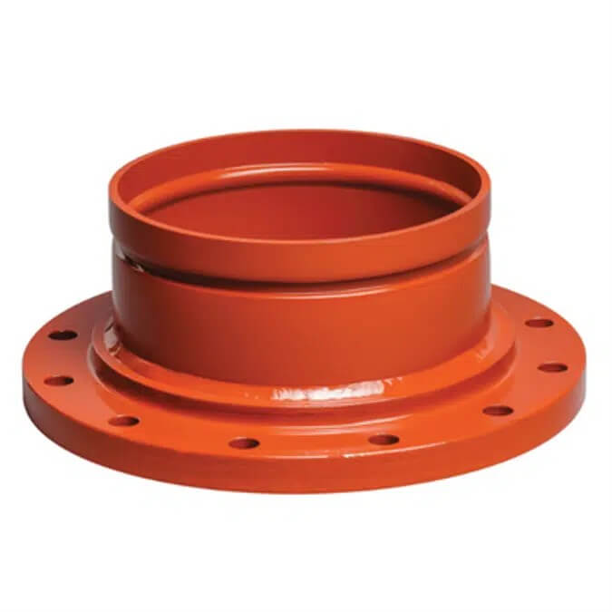 Tontr Grooved Ductile Iron Adapter Flange 