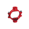 FM/UL Ductile Iron Grooved Pipe Fitting Mechanical Cross Grooved 
